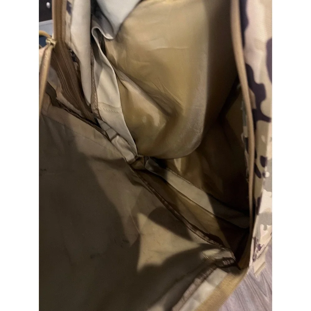Illinois Army National Guard Tactical Backpack Multi Camo MOLLE Rucksack Tan